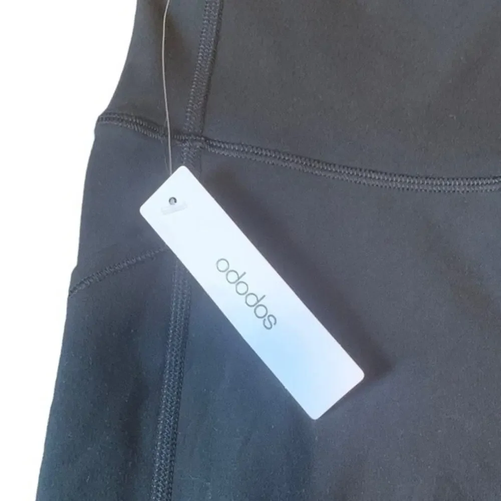 NWT Ododos Leggings High Waist 7/8 Length Activewear Black Size XS‎